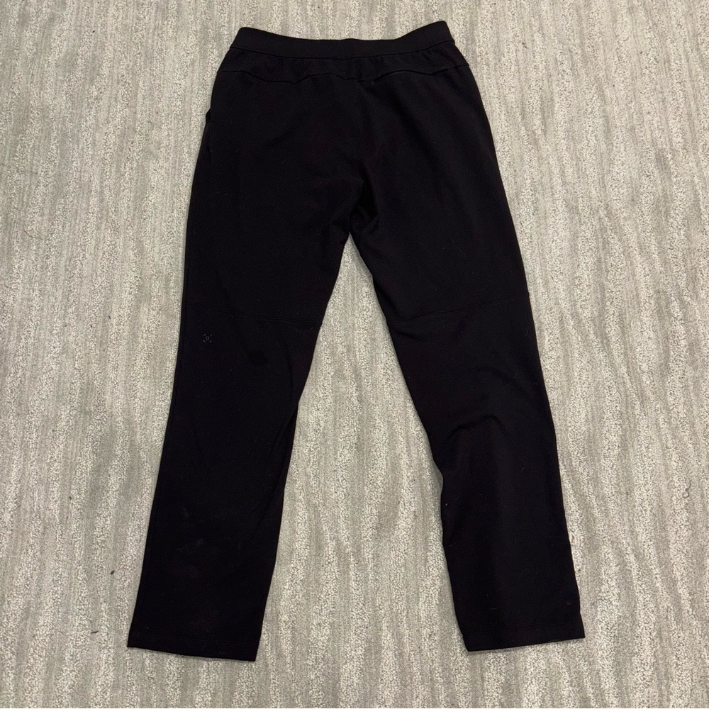 Lululemon Black Sweatpants Elastic Waist Drawstring Pockets Logo Men’s Size L